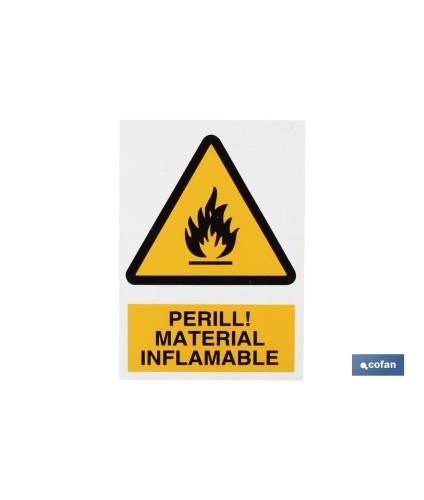 Perill material inflamable