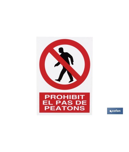 Prohibit pas a peatons