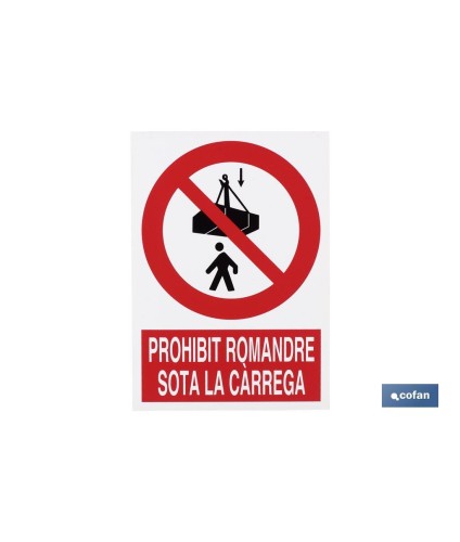 Prohibit romandre sota la carrega