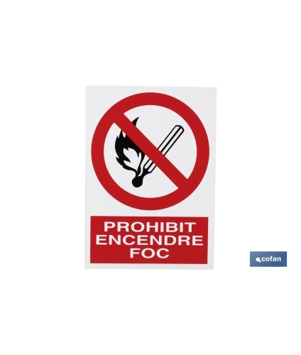 Prohibit encendre foc