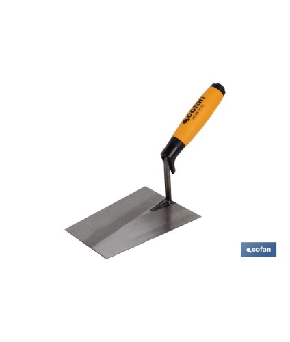 Paleta forjada modelo Norte | Varias medidas de longitud | Para la construcción | Mango de goma