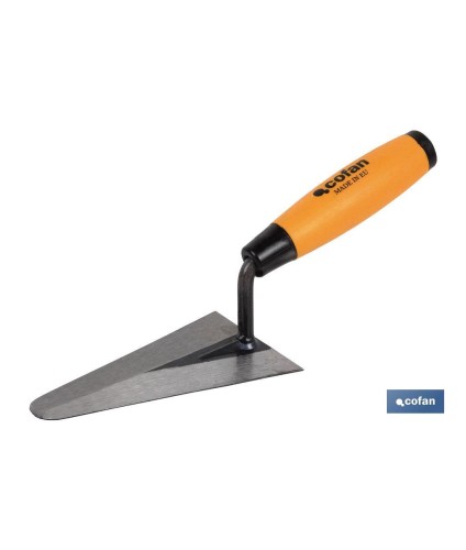 Paletín con punta redonda | Medidas: 130 mm de longitud | Para la construcción | Mango de goma