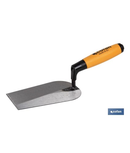 Paleta forjada modelo Sevilla | Medidas: 180 mm de longitud | Para la construcción | Mango de goma