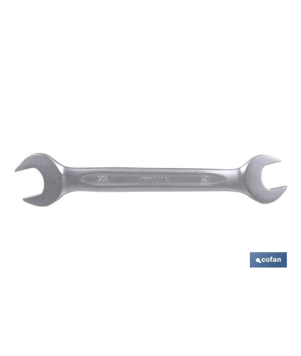 Llave fija de doble boca pulidas | Fabricada en acero al cromo de alta calidad | Medidas de 55-60 mm