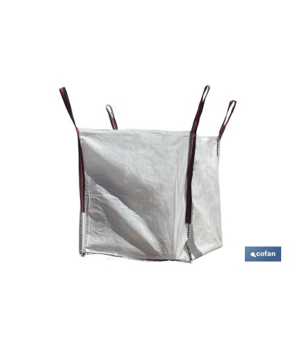 Big Bag | Para escombros | Color blanco | Medidas 85 x 85 x 90 cm