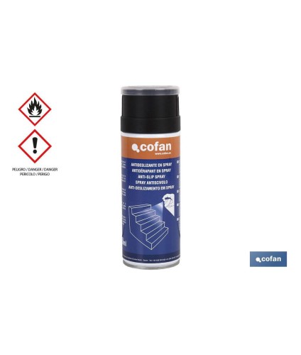 Spray antideslizante transparente 400 ml | Ideal para el tratamiento de superficies resbaladizas | Válido para ambientes húmedo