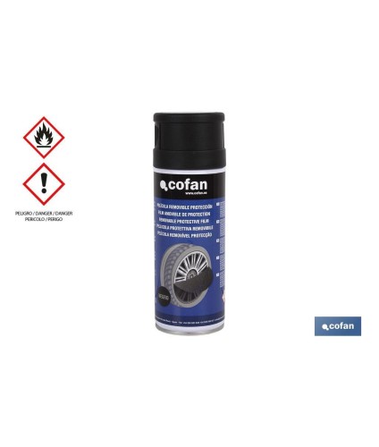 Pintura negra mate especial protectora 400 ml | Removible Vinílica | Pintura aplicación fácil