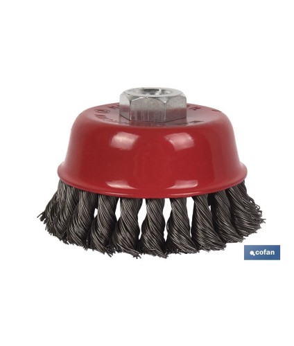 Cepillo Alambre Copa Trenzado M14 Acero