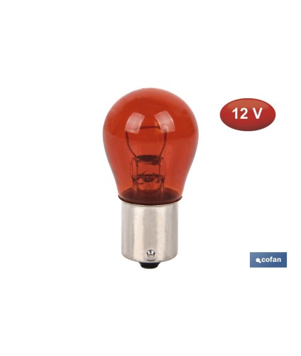 Lámpara PY21 W 12 V (BA15s) | Color: Ámbar