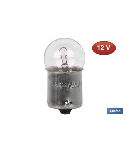 Lámpara piloto R10 W (BA15s SCC) 12 V