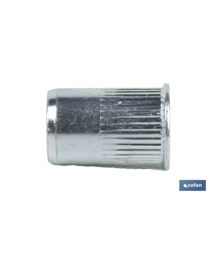 Tuercas Remachables Acero Cabeza Reducida Ranurada