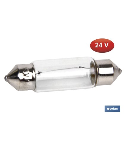 Lámpara plafonier C5W 24 V | Medida: 11 x 38 mm