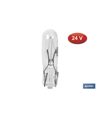 Lámpara sin casquillo W1,2 - T5 (W2X4,6d) 24 V