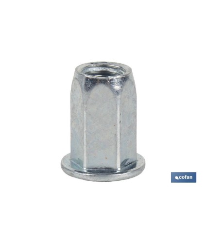 Tuercas Remachables Acero Cabeza Ancha Hexagonal