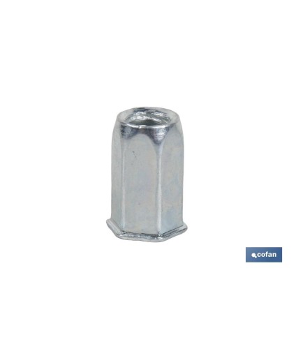 Tuercas Remachables Acero Cabeza Reducida Hexagonal