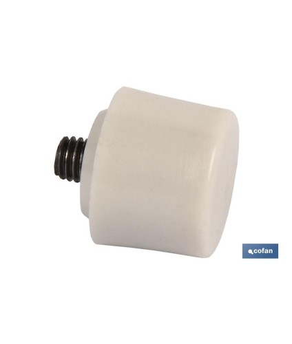 Recambio Martillo Nylon/Poliuretano |Color Blanco o Negro | Medidas Ø 28, 35, 45 mm
