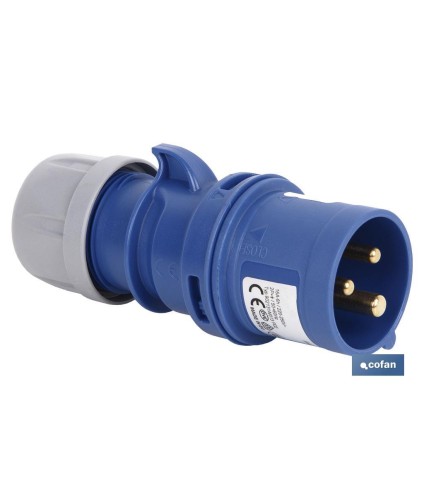 Clavija industrial móvil | Grado de protección IP 44 | Embornamiento con tornillos