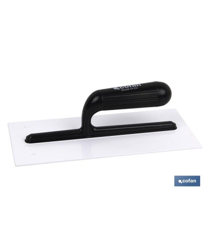 Llana efecto chirriante | Fabricada en PVC de color blanco | Medidas: 280 x 130 x 2,5 mm