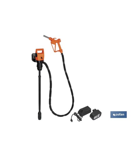 Bomba Eléctrica + Pistola Bidón (Batería Recargable)