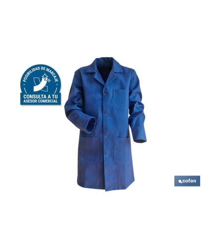 Bata Azul Oscura | Modelo Limeur | Material 100% Algodón | Color Azul Marino | Unisex