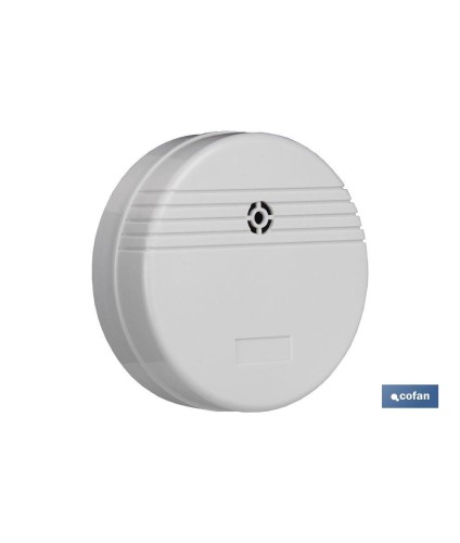 Detector de inundación con alarma de sonido | Tamaño Ø80 mm | Incluye pilas