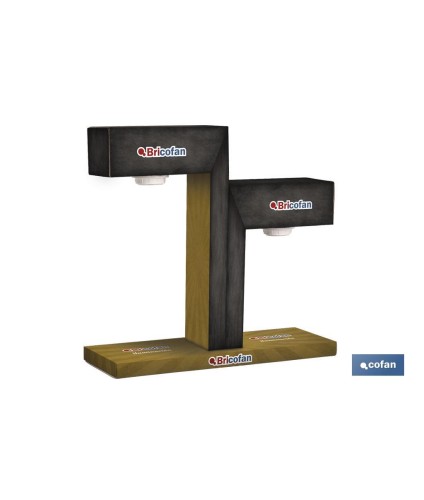 Expositor Eléctrico Mostrador 2 Lámparas E27