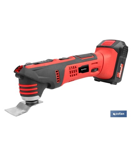 Multiherramienta a Batería | 15000 rpm | Batería Li-ion  18V + Cargador incluidos | Incluye accesorios