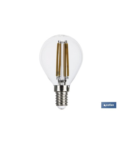 Bombilla Led Esférica Filamento E14
