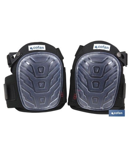 Pack de 2 Rodilleras de Trabajo | Con Doble Banda Elástica | Almohadillas de Gel