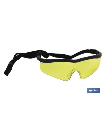 Gafas protectoras de seguridad ámbar | Resistente a arañazos | Mayor seguridad en bricolaje y soldadura, entre otros