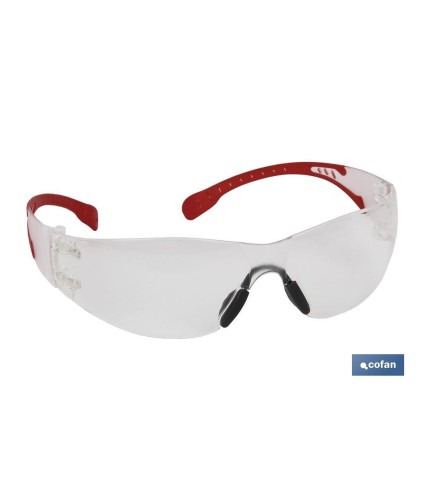 Gafas protectoras de seguridad super ligeras | Con lente clara | Mayor protección y seguridad en el trabajo