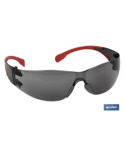 Gafas protectoras de seguridad super ligeras | Con lente oscura | Mayor protección y seguridad en el trabajo