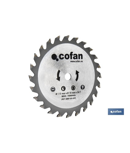 Discos de corte con 24 dientes | Diámetro 185 o 115 mm | Piezas de recambio para sierras circulares