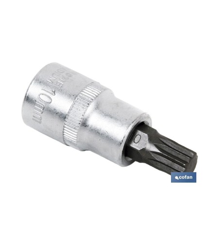Llave de vaso de 1/2\\\"\\\" | Fabricada en acero al cromo vanadio de alta calidad | Con punta corta XZN 10