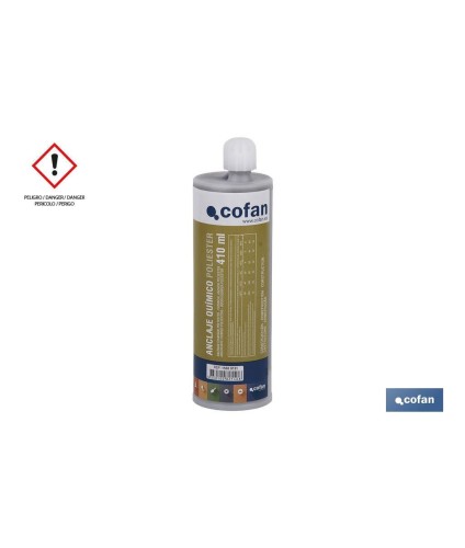 Anclaje Químico | Poliéster sin estireno | Envase de 410 ml