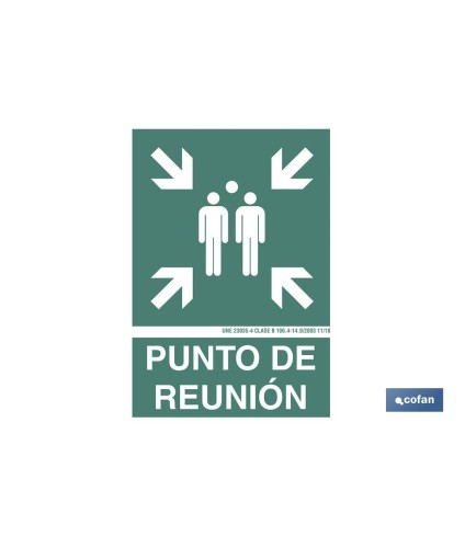 Punto de reunión Pictograma + Texto