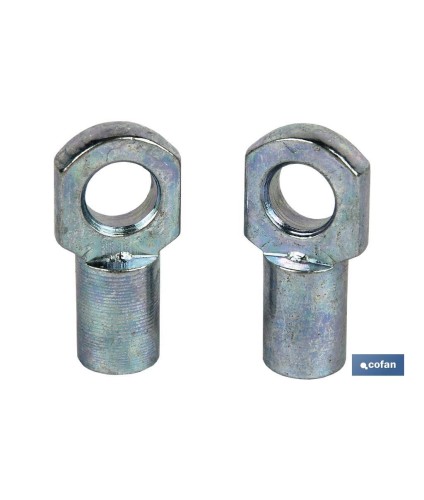 Accesorio ojal muelle neumático de 8 mm 2 uds