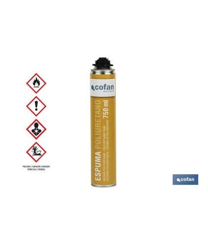 Espuma de Poliuretano | Aerosol 750 ml | Aplicación a pistola