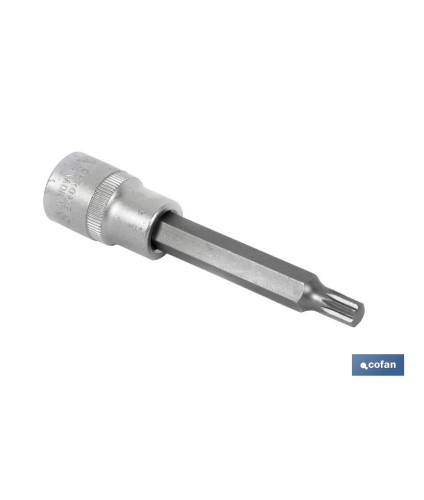 Llave de vaso de 1/2 | Fabricada en acero al cromo vanadio de alta calidad | Con punta larga XZN 10