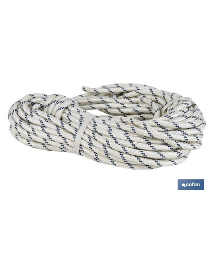 Rollo de cuerda para trabajos de altura | Cuerda trenzada | Ideal para escalada y trabajos en altura semiestática