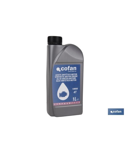 Aceite sintético motor 10W-40 plus 4 tiempos