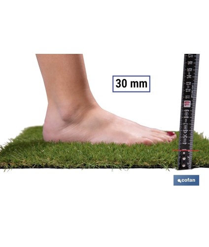 Césped Artificial de 30 mm para terraza y jardín | Modelo acolchado, confortable y resistente | Ideal para exteriores y piscina