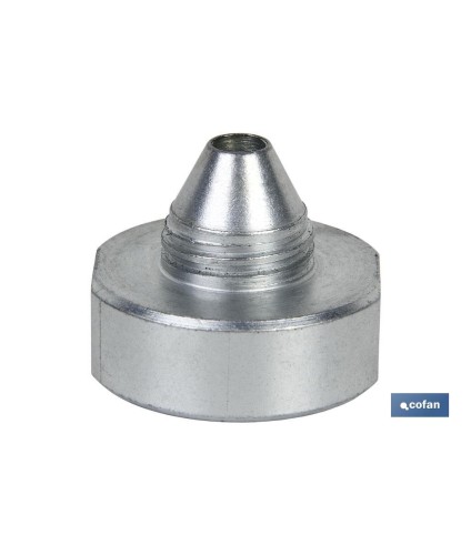Adaptador cartucho grasa rosca pequeña a rosca grande
