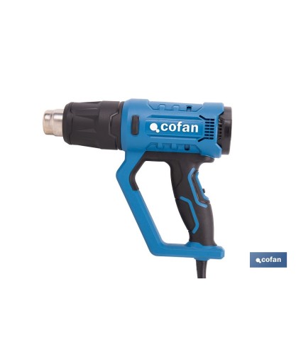 Pistola de aire caliente LCD digital display 2000 W | Temperatura regulable 50 hasta 650°