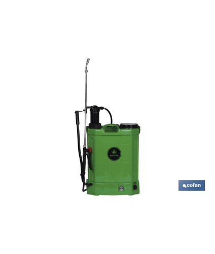 Pulverizador de espalda | Capacidad 16 litros | Eléctrico con doble uso Batería/Manual