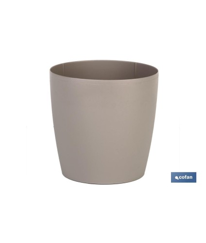 Maceta de Polipropileno redonda | Especial para plantas y flores | Perfecta para colocar en exterior o en interior
