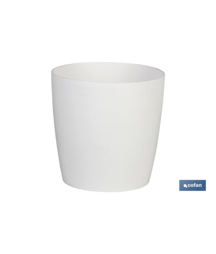 Maceta de Polipropileno redonda | Especial para plantas y flores | Perfecta para colocar en exterior o en interior