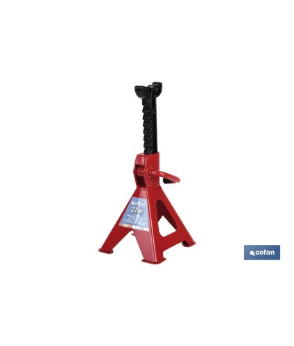 Caballete gato para taller en 2, 3 y 5 toneladas | Altura regulable | Fabricado en acero resistente al paso del tiempo