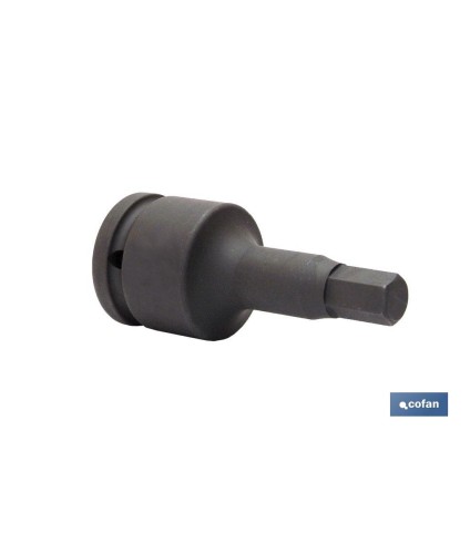 Vaso de impacto Hexagonal de 3/4 | Modelo Macho | Disponible en varias medidas