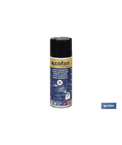 Spray de alcohol isopropílico | Contenido del envase de 400 ml | Desinfecta cualquier superficie